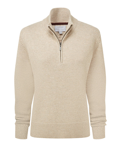 Thoralby 1/4 Zip Jumper - Oatmeal