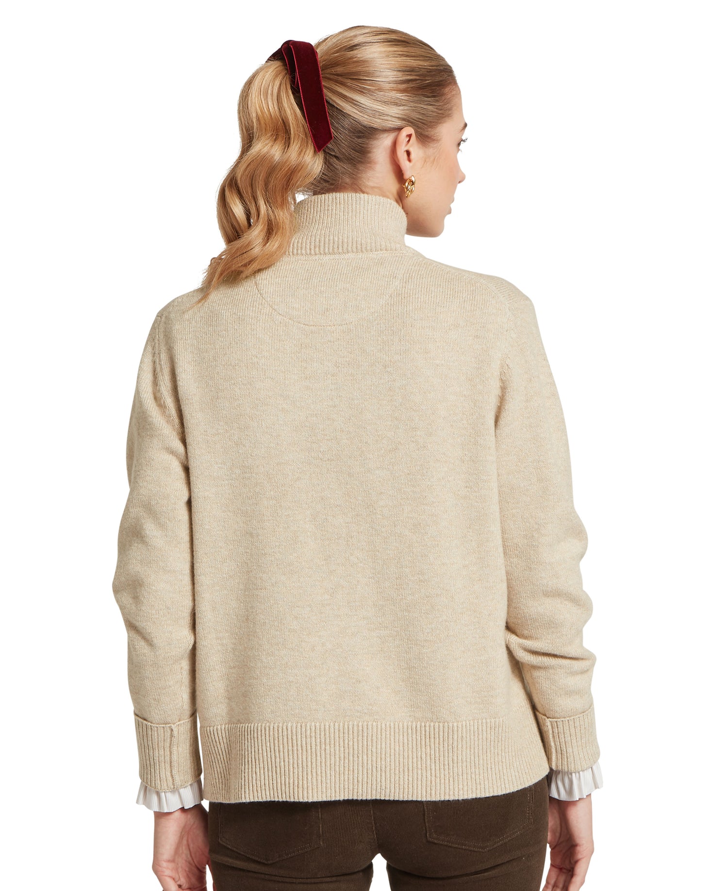 Thoralby 1/4 Zip Jumper - Oatmeal