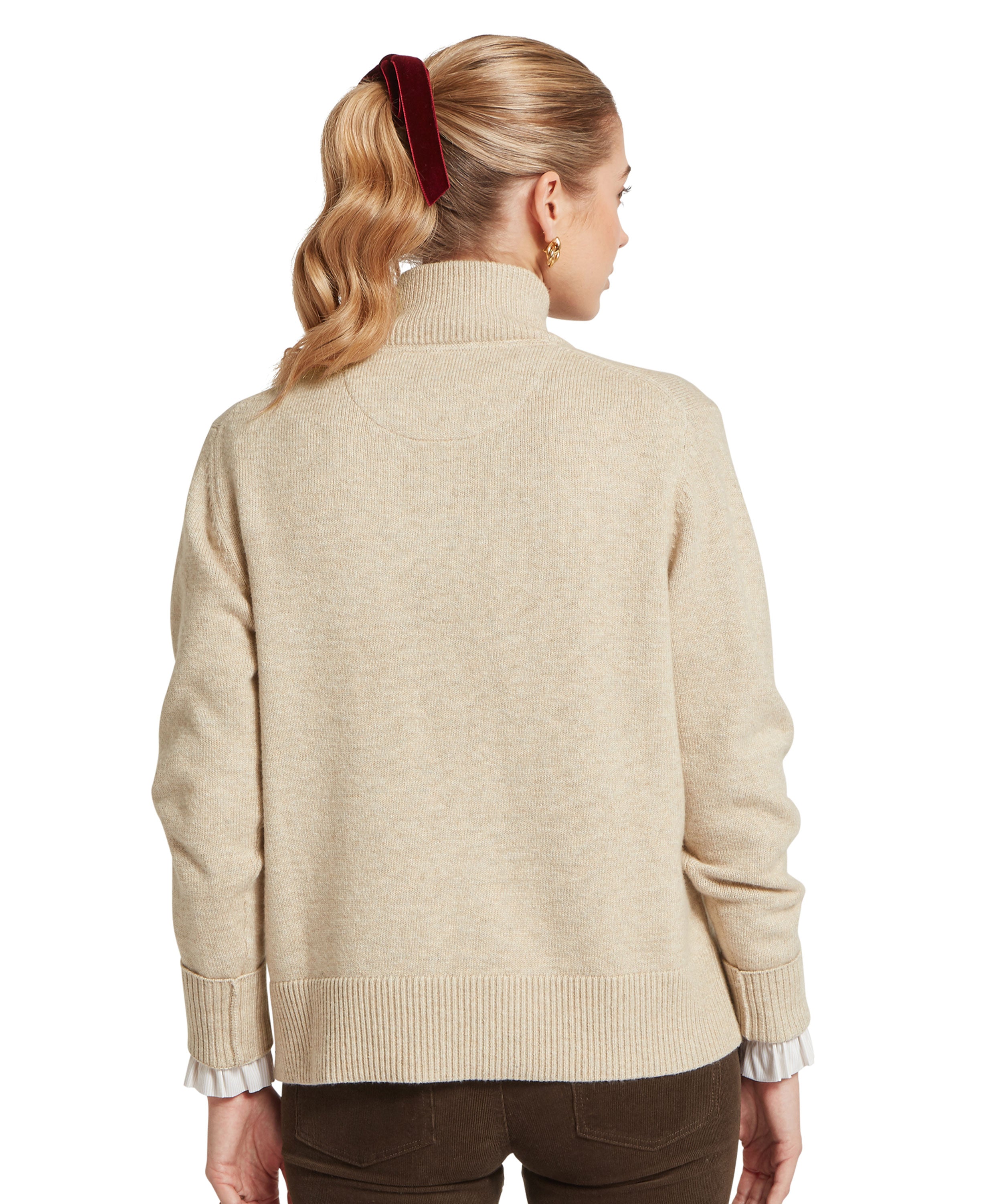 Thoralby 1/4 Zip Jumper - Oatmeal