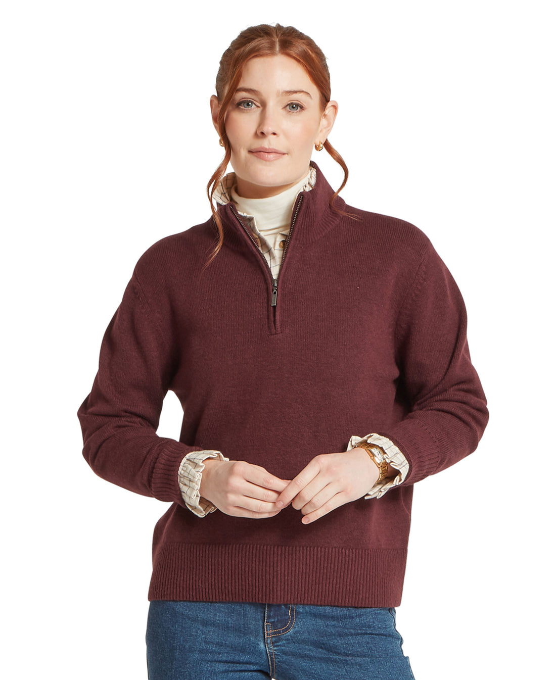 Thoralby 1/4 Zip Jumper - Port