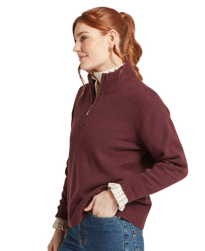 Thoralby 1/4 Zip Jumper - Port