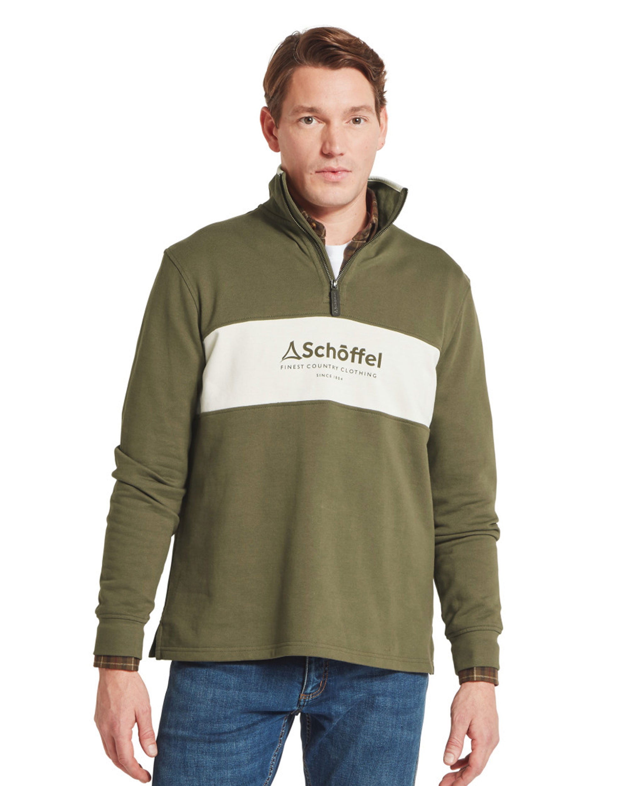 Trencrom 1/4 Zip - Dark Khaki Green