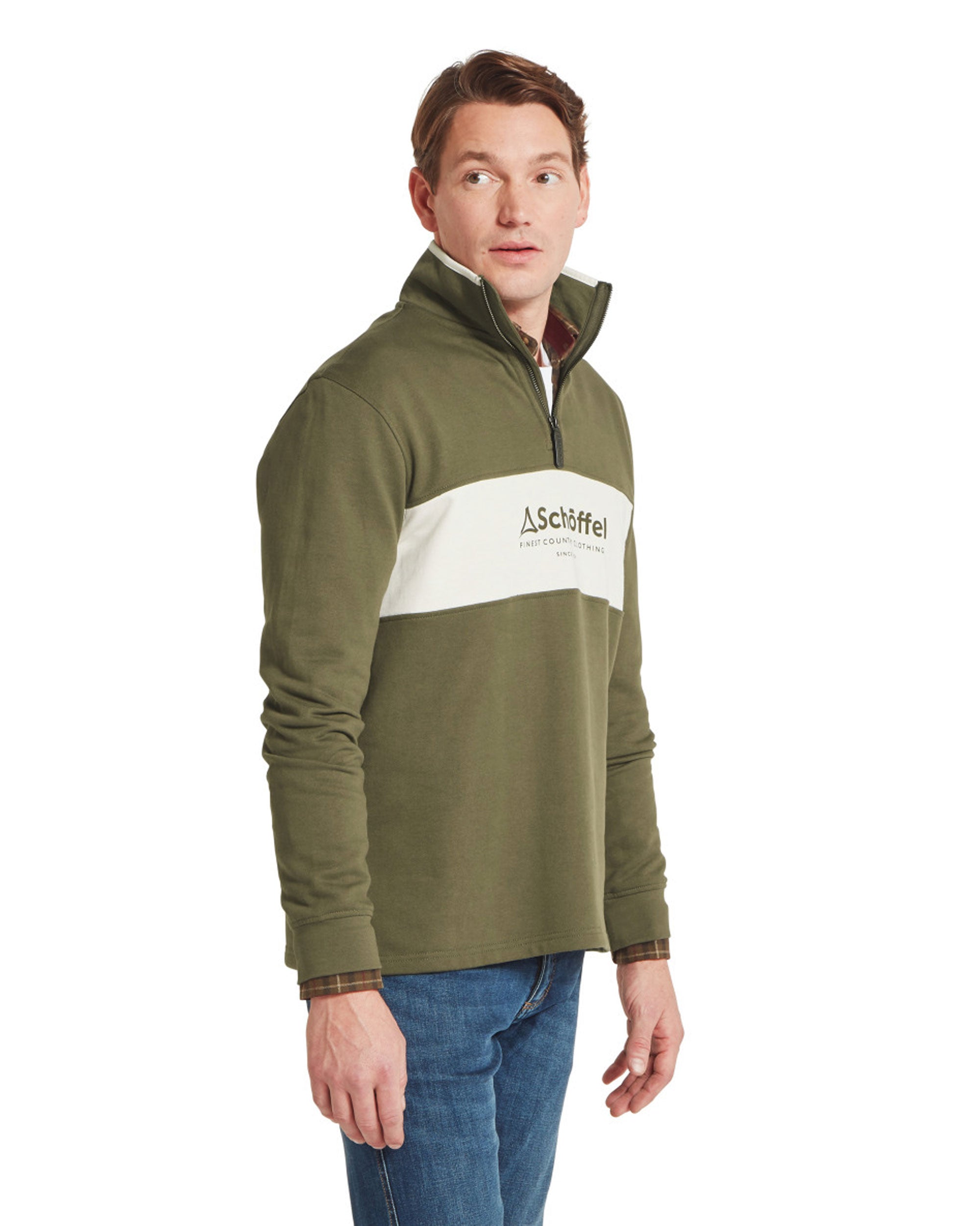 Trencrom 1/4 Zip - Dark Khaki Green