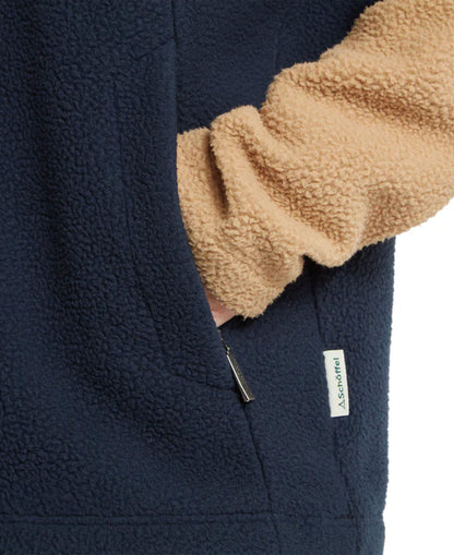 Berkeley Retro Fleece - True Navy/Tan