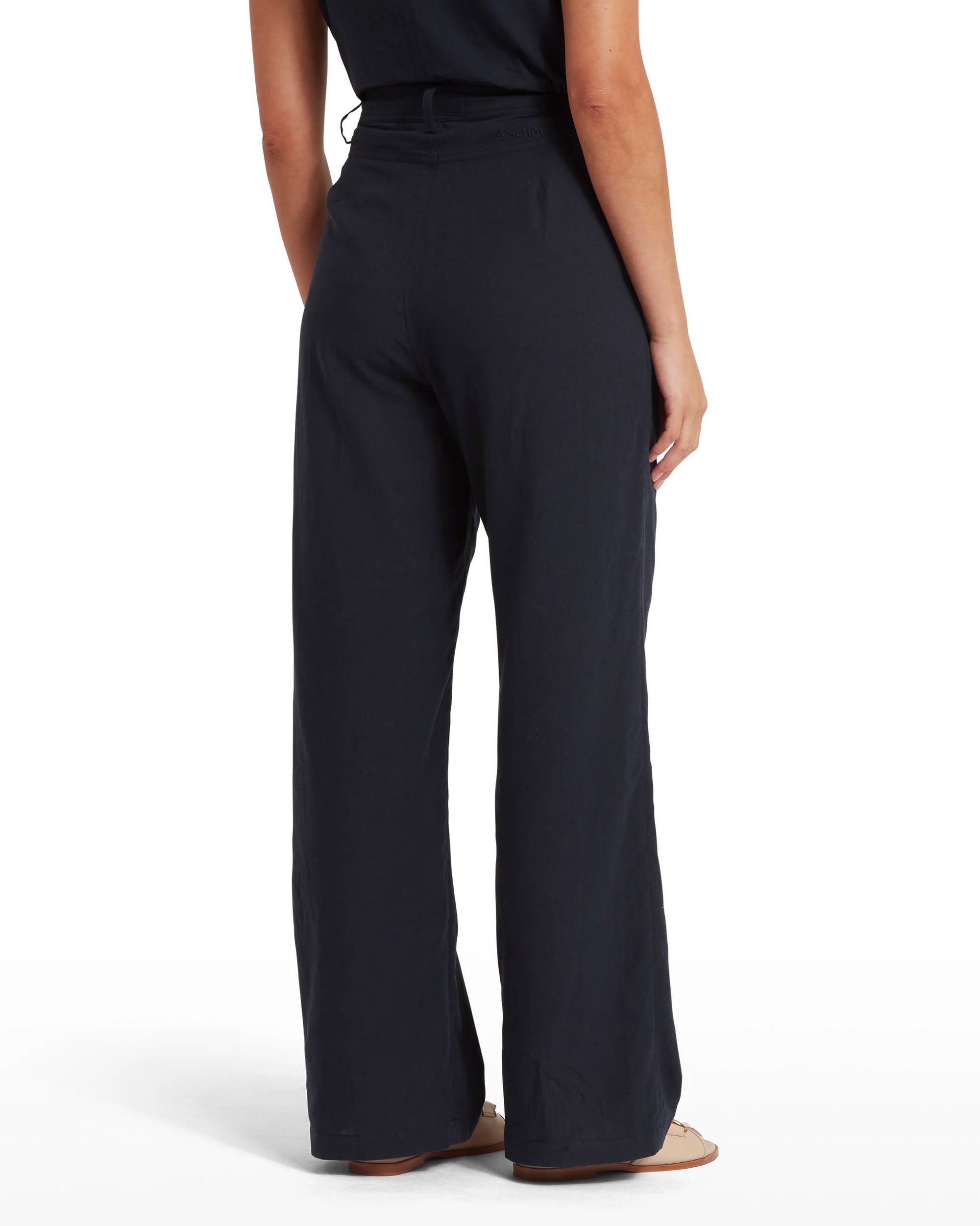 Dahlia Linen Trousers - Navy