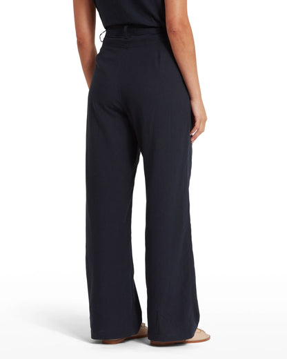Dahlia Linen Trousers - Navy
