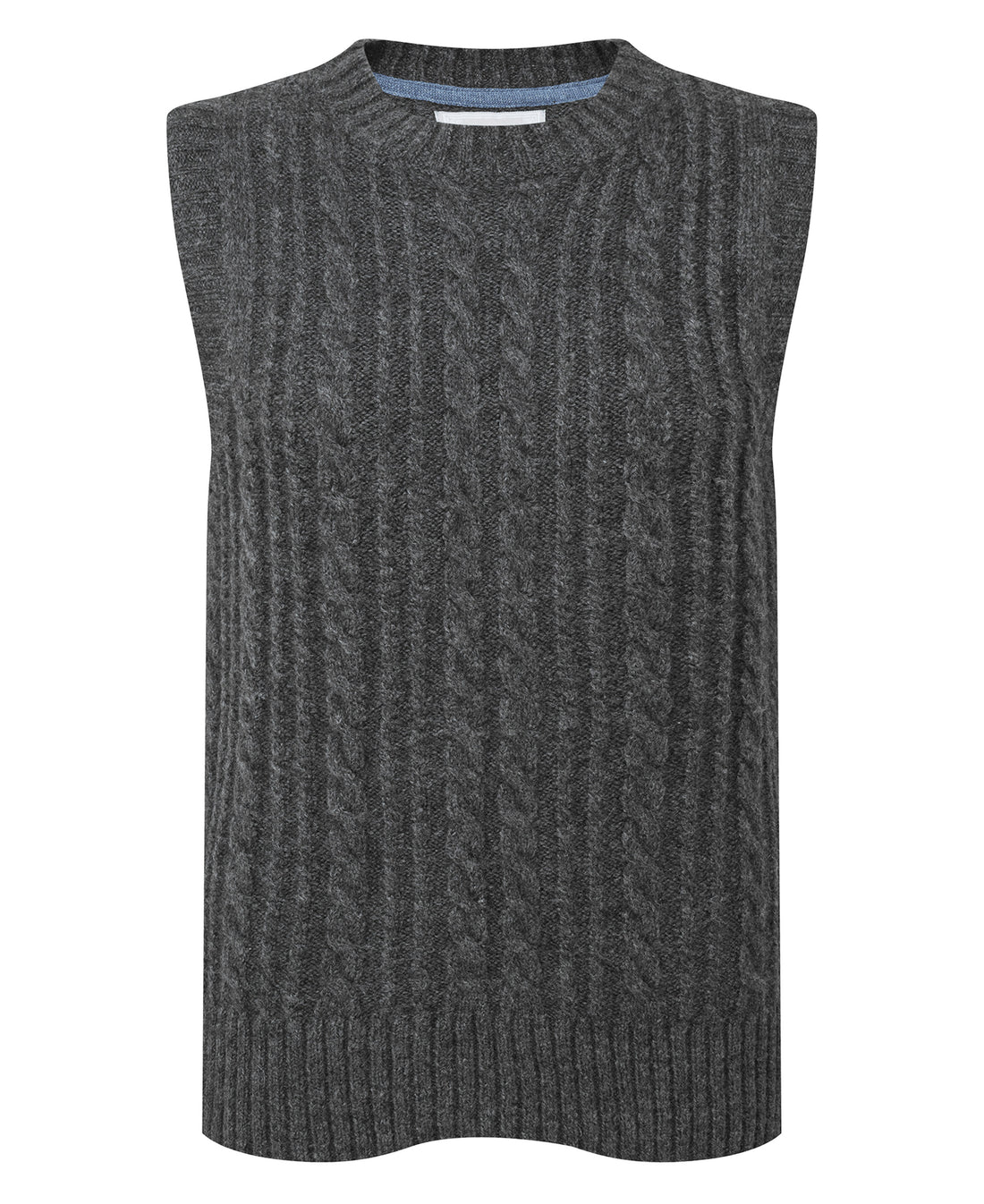 Evie Sleeveless Jumper - Charcoal