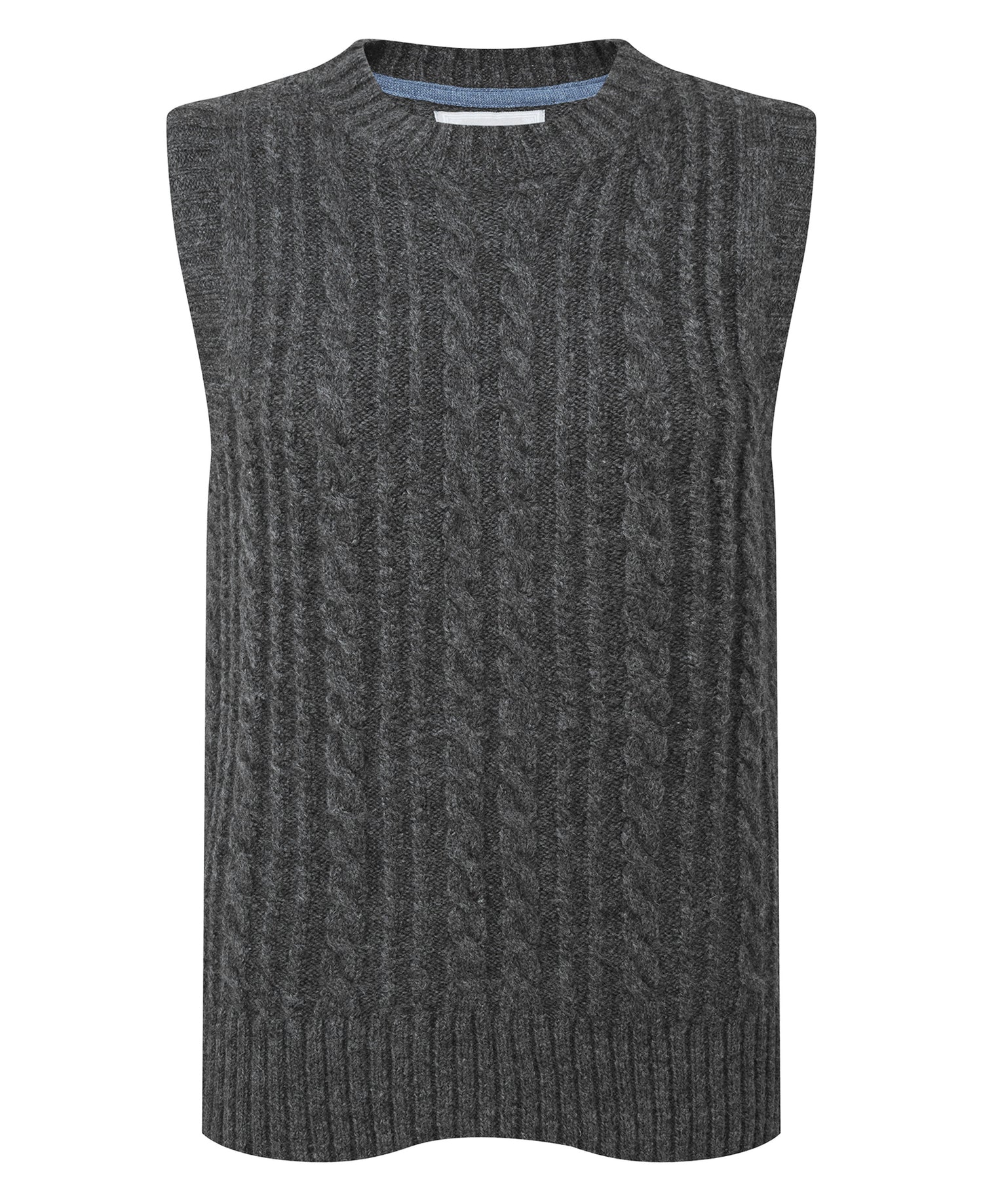 Evie Sleeveless Jumper - Charcoal