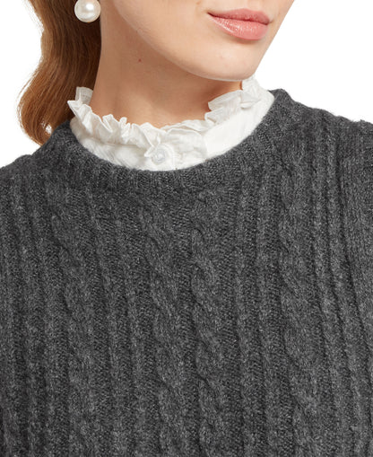 Evie Sleeveless Jumper - Charcoal