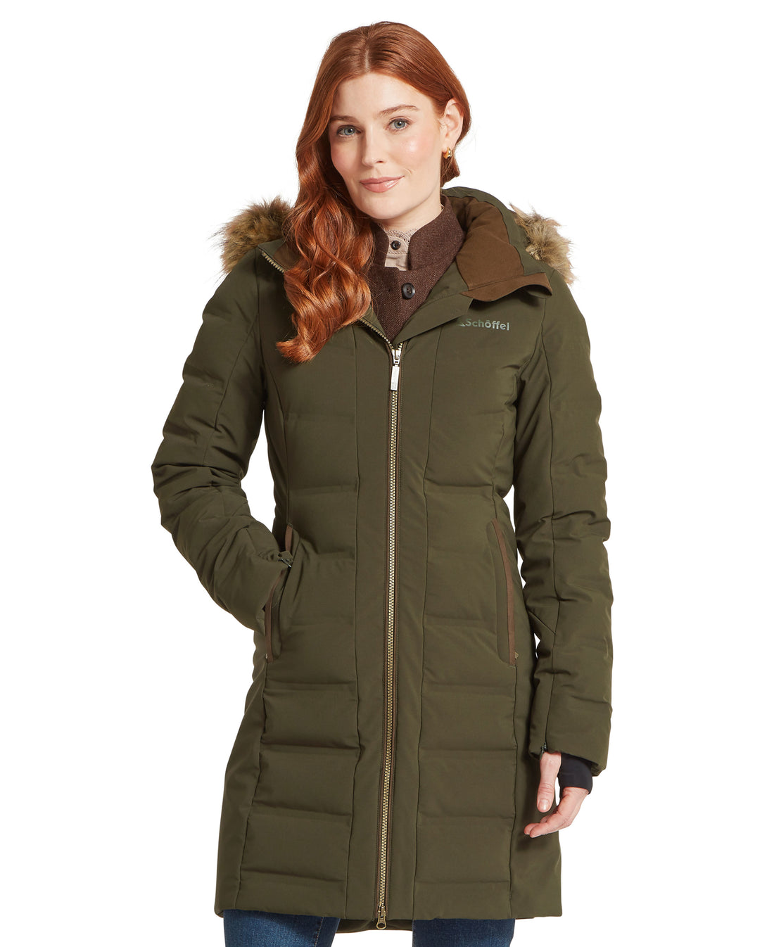 Hurlingham Waterproof Down Coat - Forest