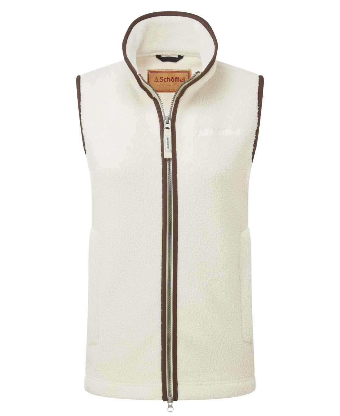 Lyndon Retro Fleece Gilet - Soft White