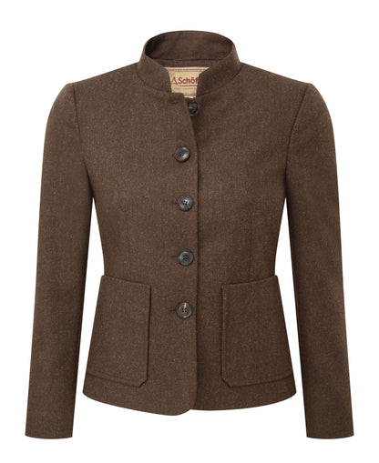 St Abbs Tweed Blazer - Chocolate Herr Tweed