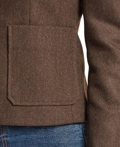 St Abbs Tweed Blazer - Chocolate Herr Tweed