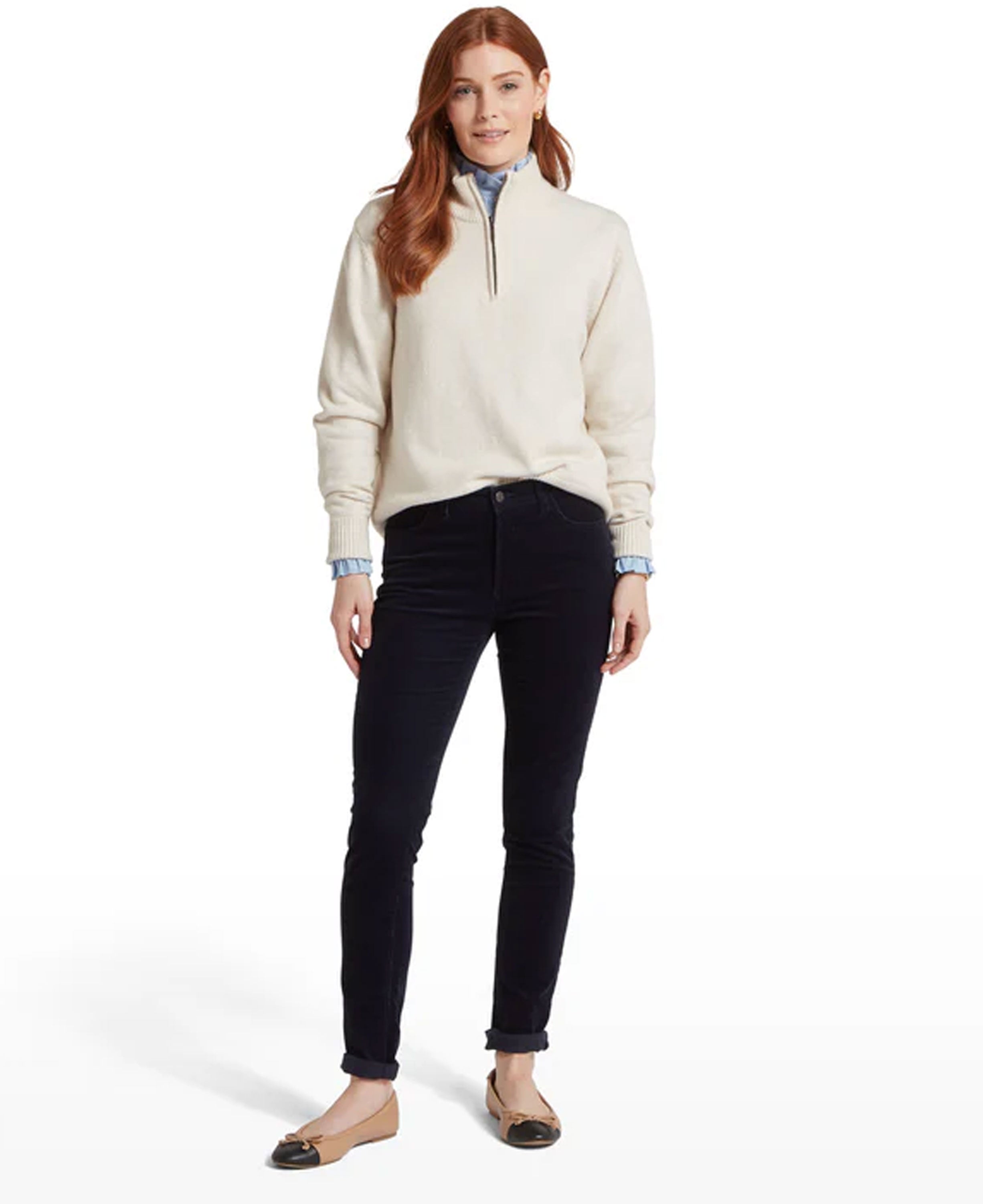 Thoralby 1/4 Zip Jumper - Soft White