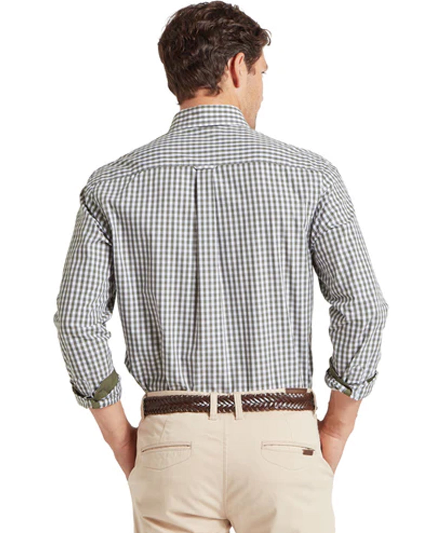 Thorpeness Tailored Shirt - Beetle Green Check