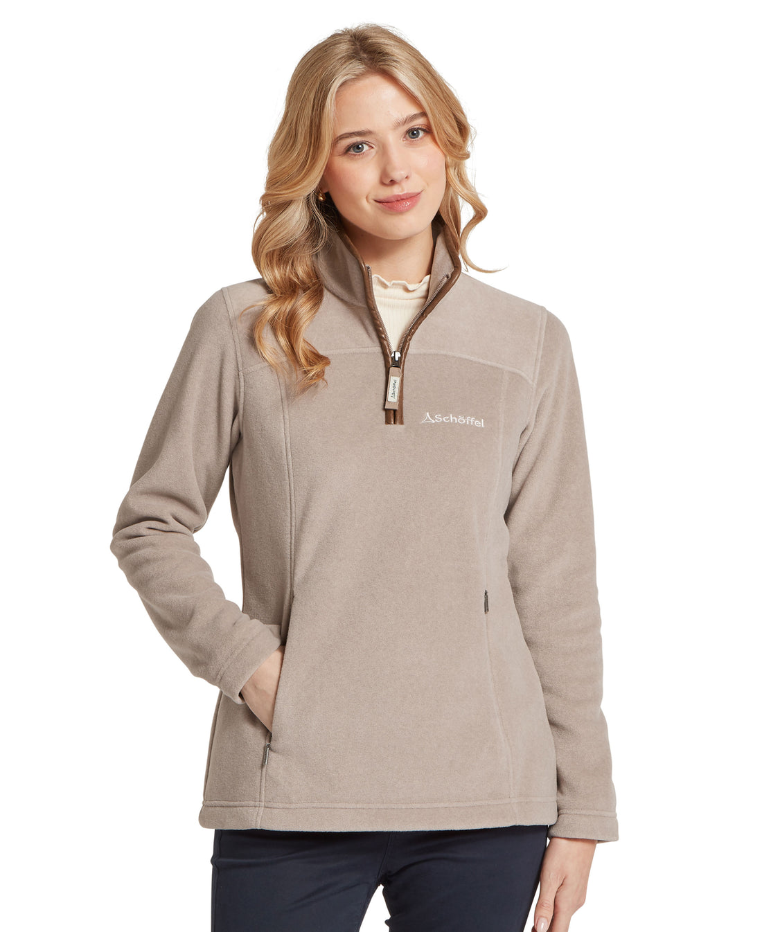 Tilton II 1/4 Zip Fleece - Mushroom
