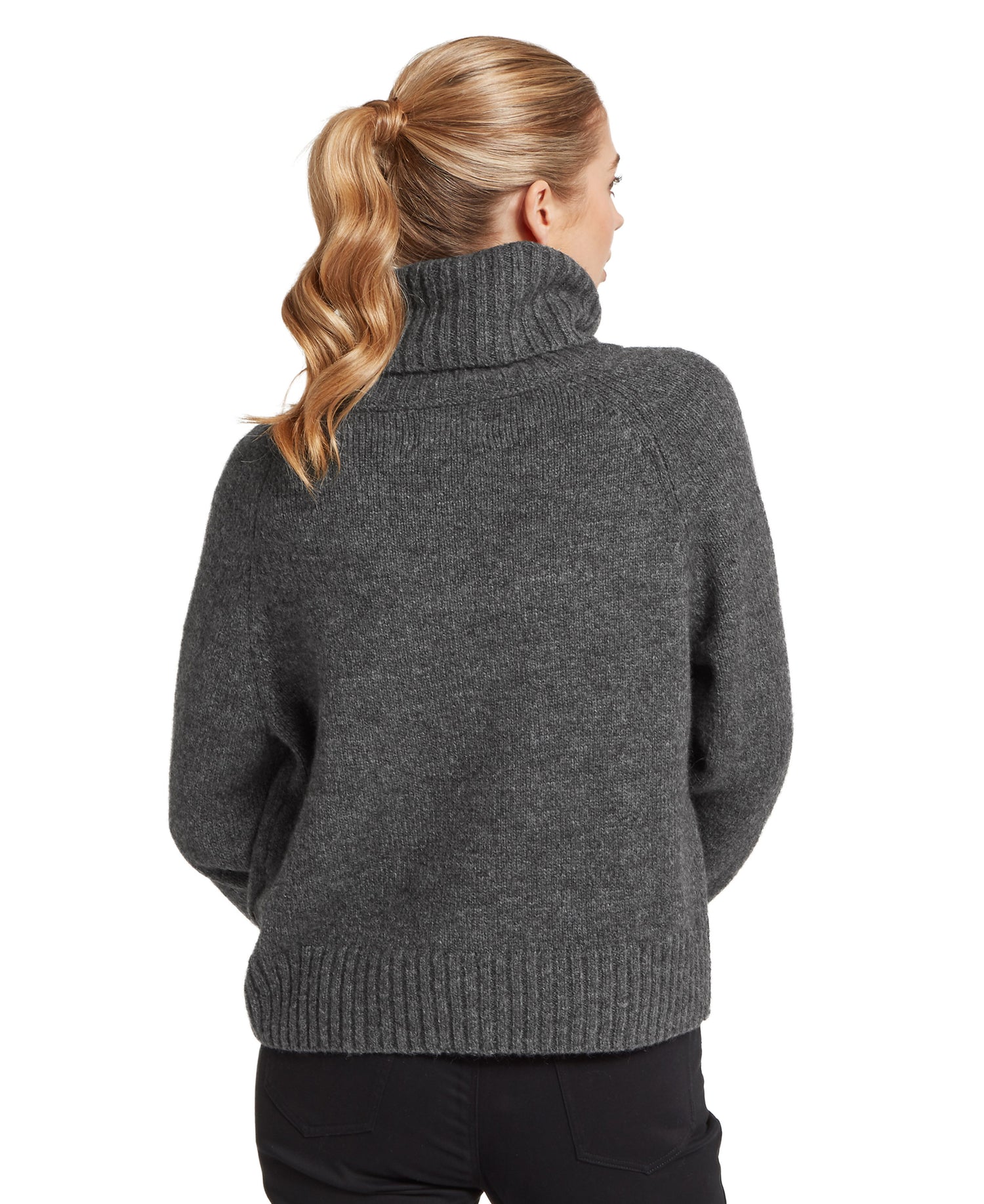 Sutton Roll Neck Jumper - Charcoal