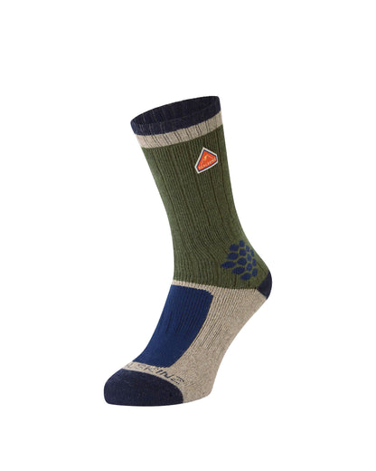 Gresham Wool Block Hike Sock - Green