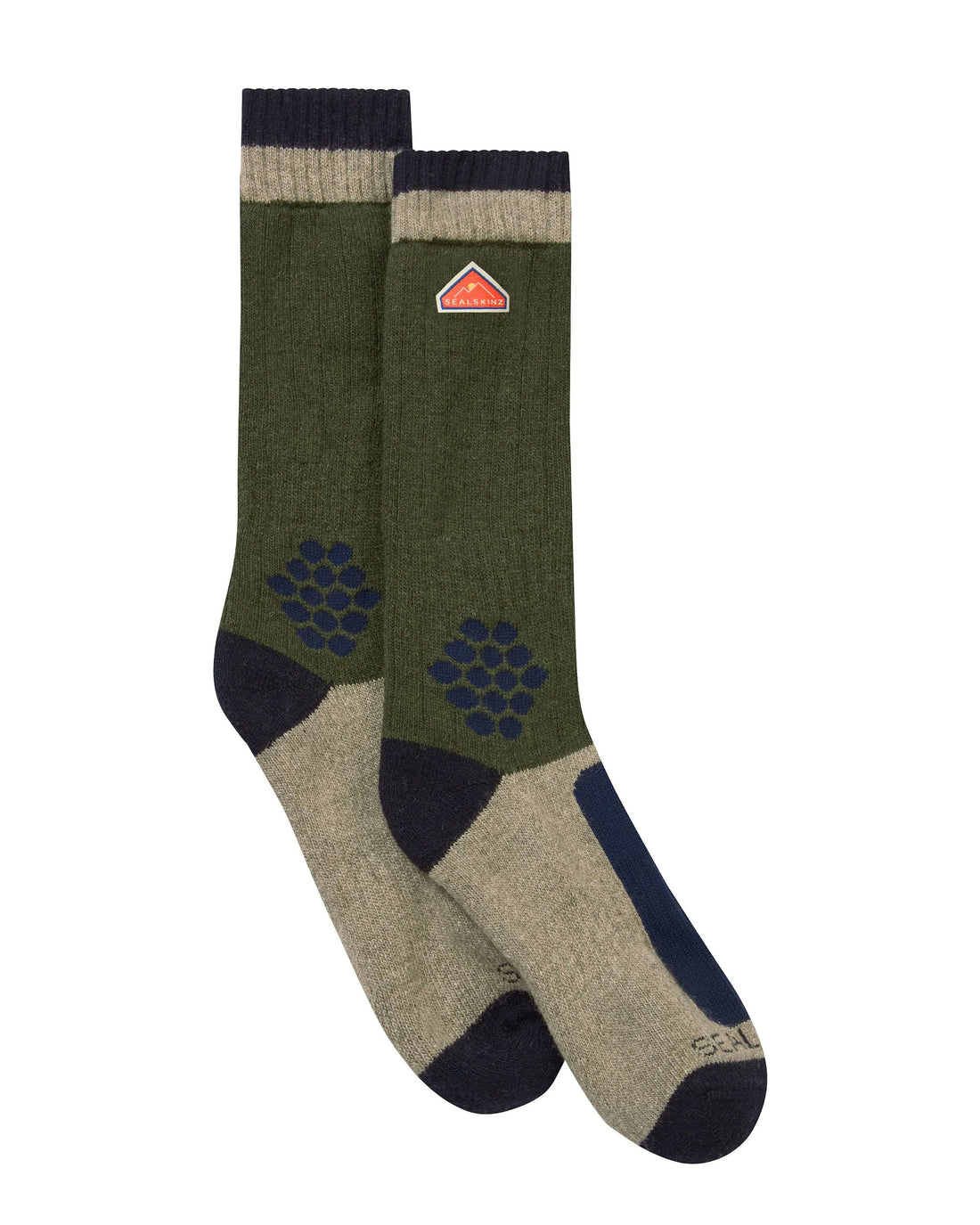 Gresham Wool Block Hike Sock - Green