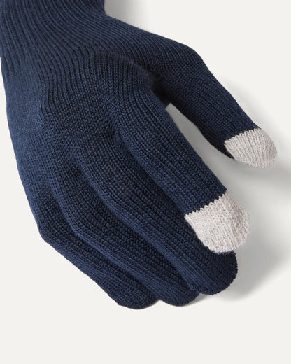 Hanworth Solo Merino Glove - Navy