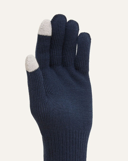 Hanworth Solo Merino Glove - Navy