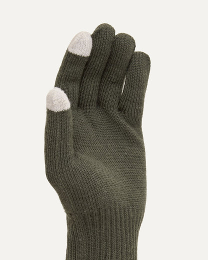 Hanworth Solo Merino Glove - Olive