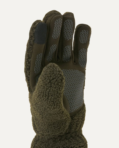 Hoveton Waterproof Heavy Sherpa Glove - Olive
