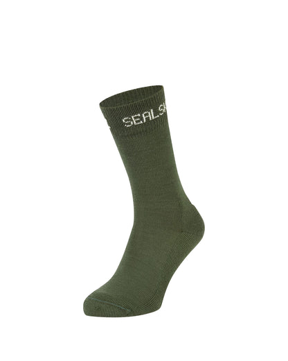 Suffield Solo Merino Liner Sock - Olive