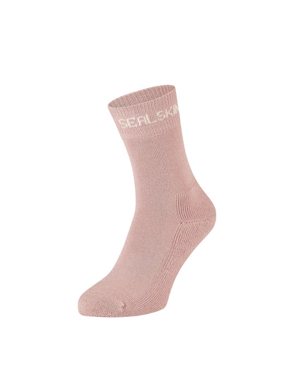 Suffield Solo Merino Liner Sock - Pink