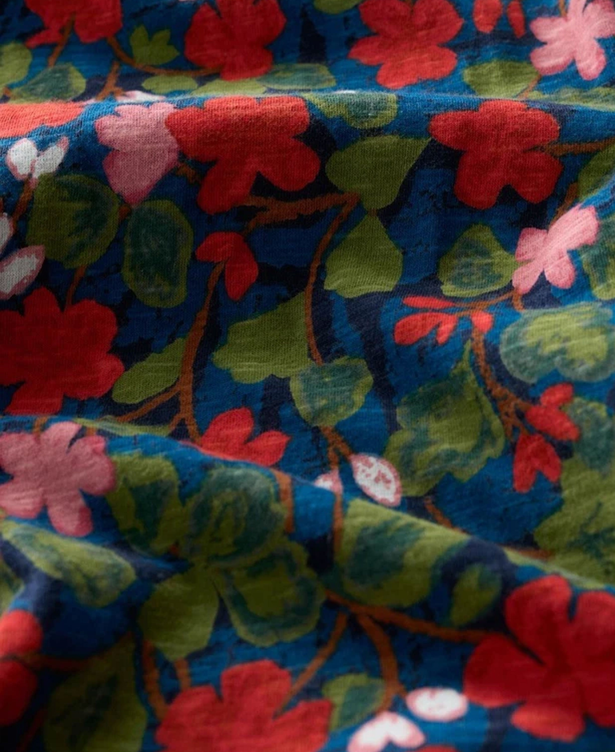 Chateaux Half Sleeve Maxi Dress - Houseplant Maritime