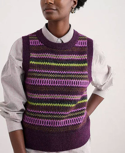Annik Vest - Modernist Grape Oak Mix
