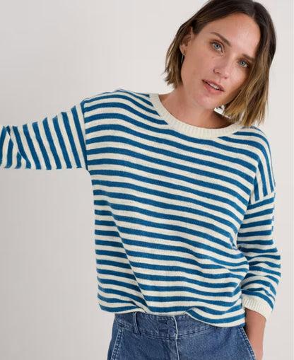 Knavock Jumper - Mini Cornish Sailor Ecru