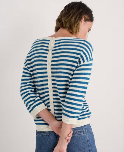 Knavock Jumper - Mini Cornish Sailor Ecru