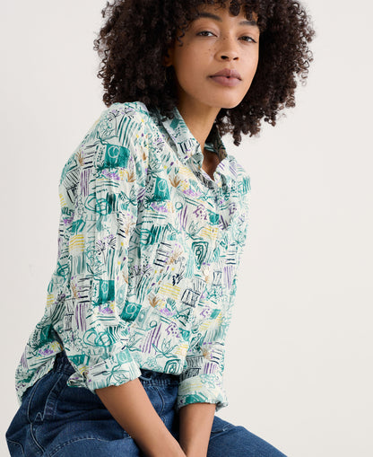 Larissa Shirt - Garden Studio Sketch Chalk