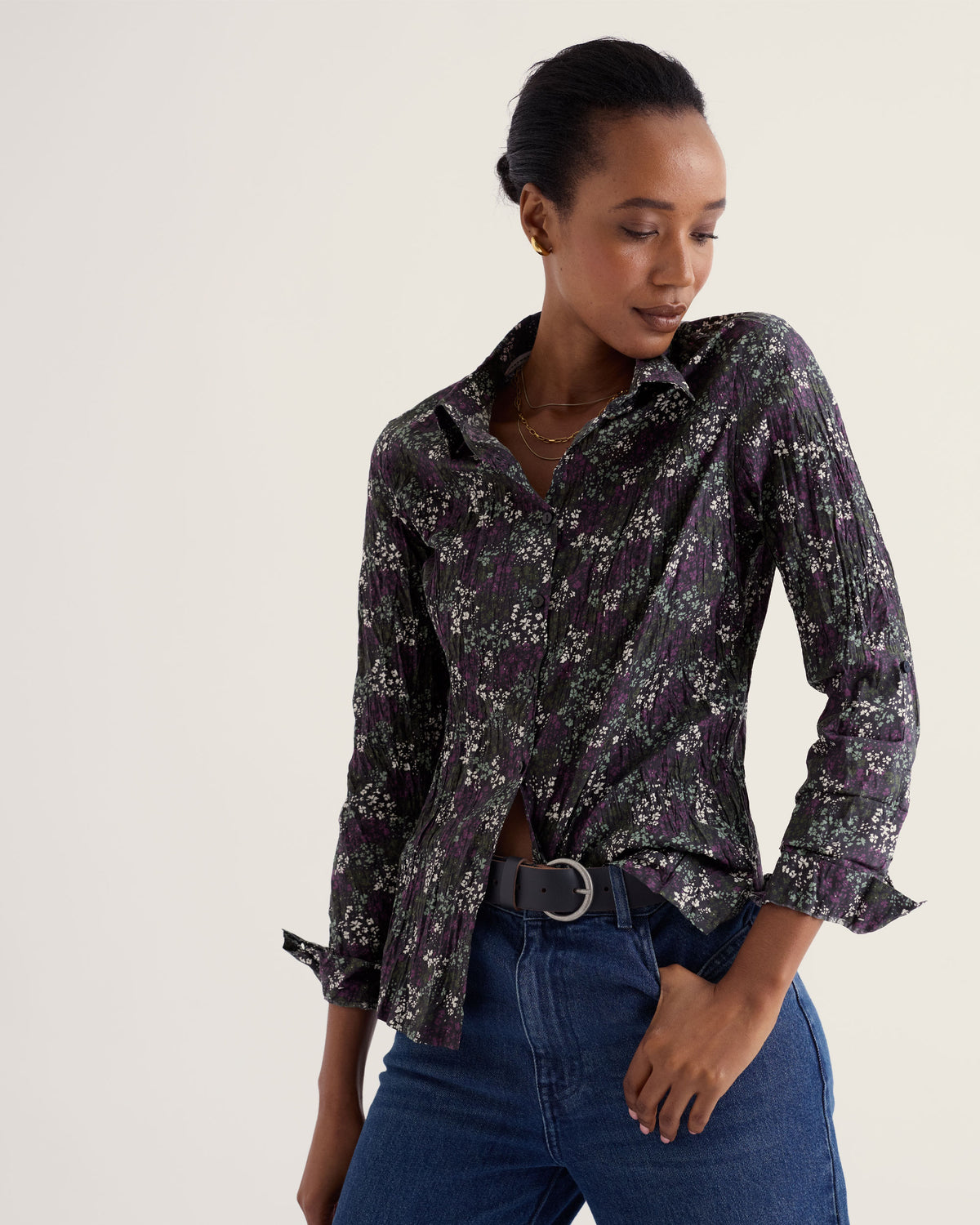 Larissa Shirt - Speckled Ditsy Mix