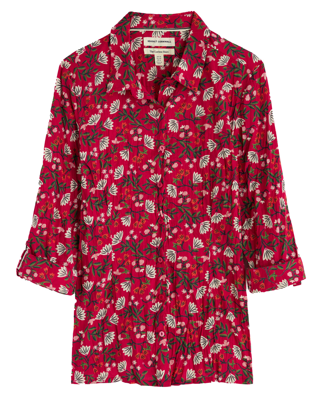 Larissa Shirt - Winter Wildflower Carmine