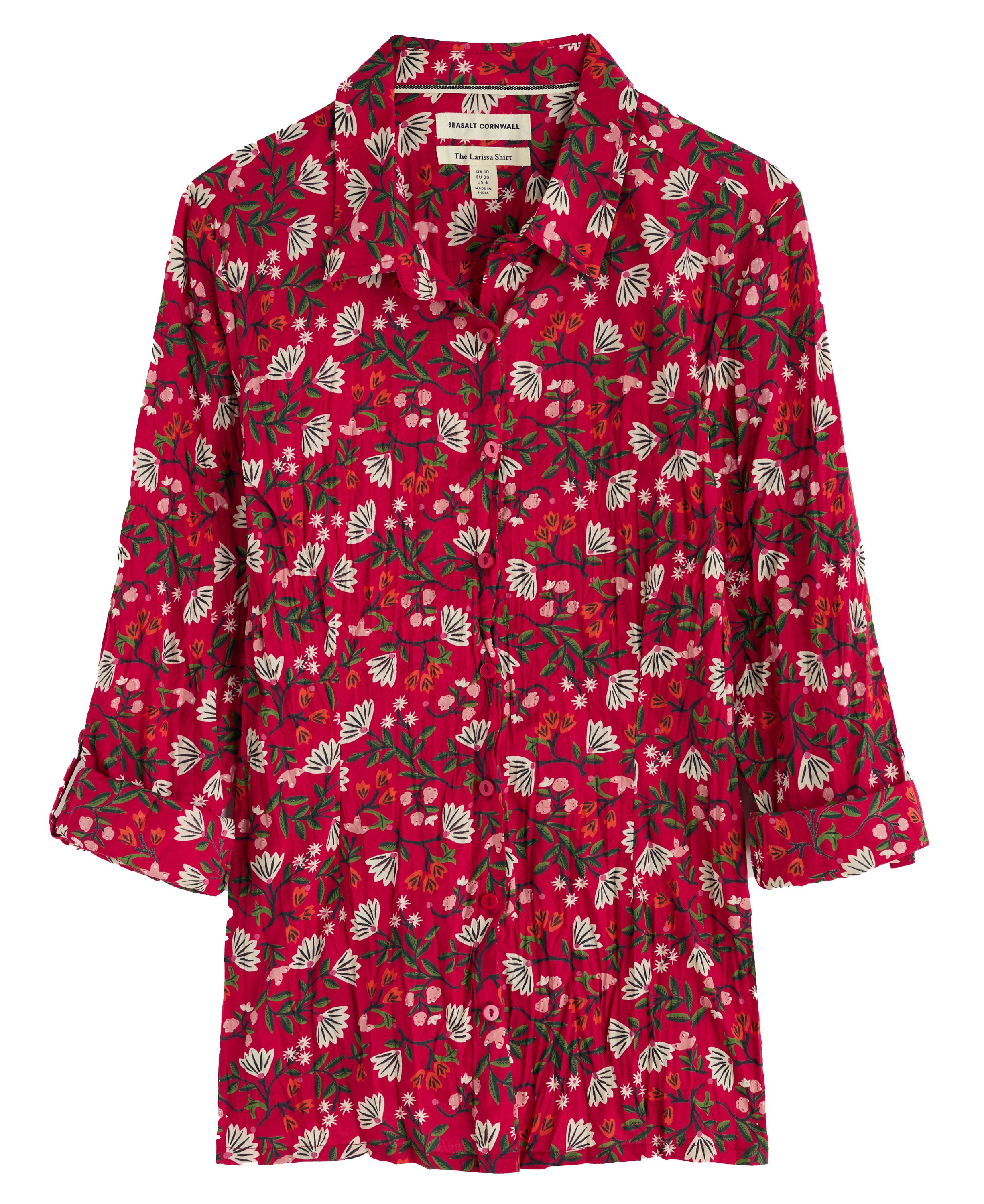 Larissa Shirt - Winter Wildflower Carmine
