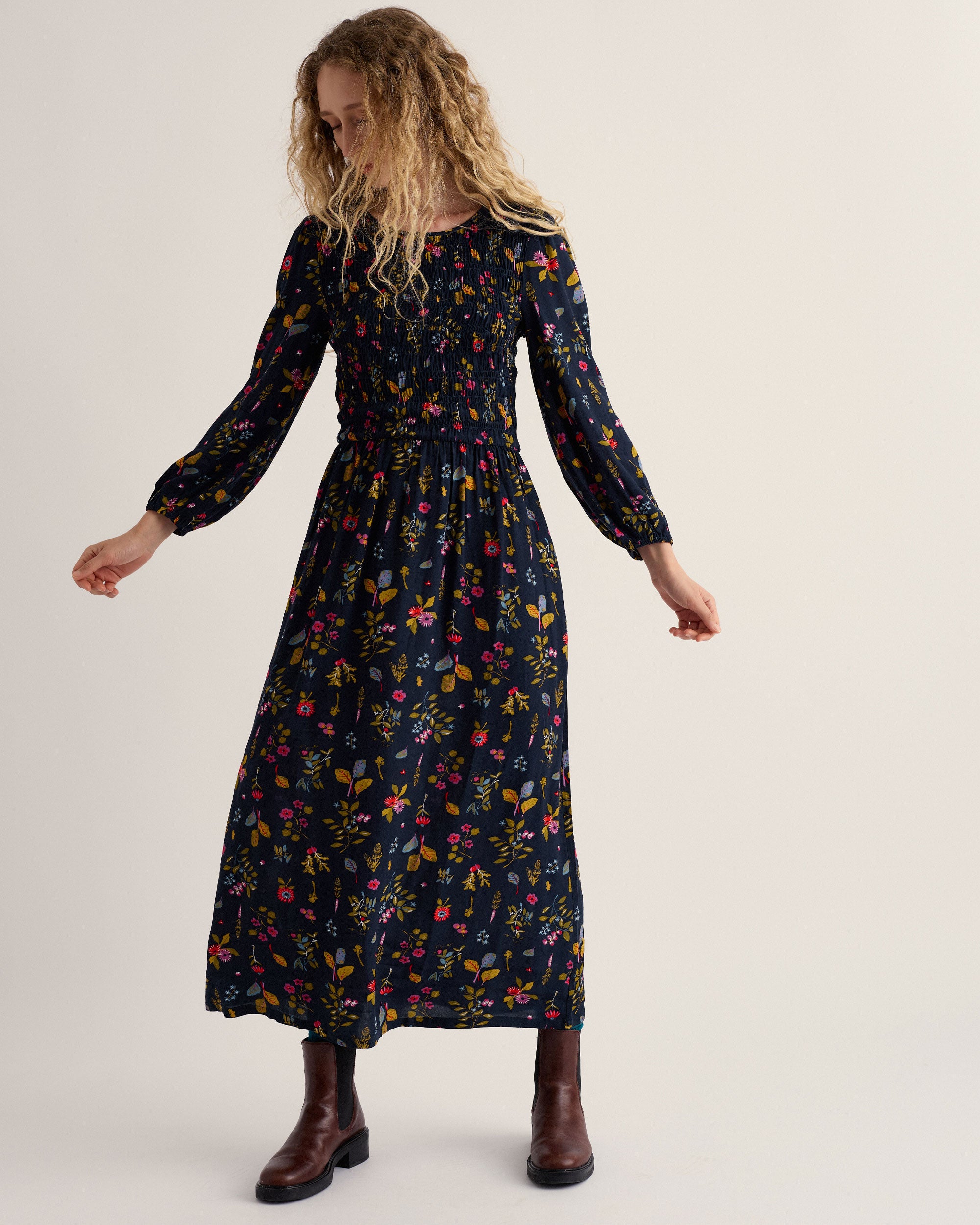 Meadowsweet Dress - Flora Study Mix