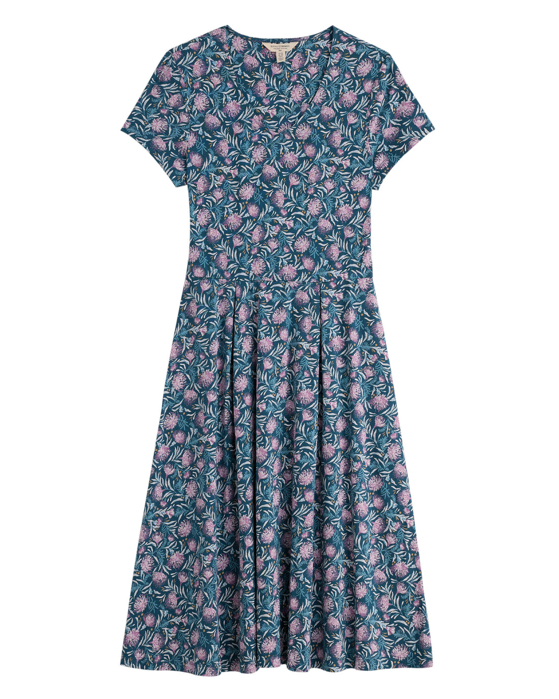 Pier View Dress - Pin Cushion Protea Storm