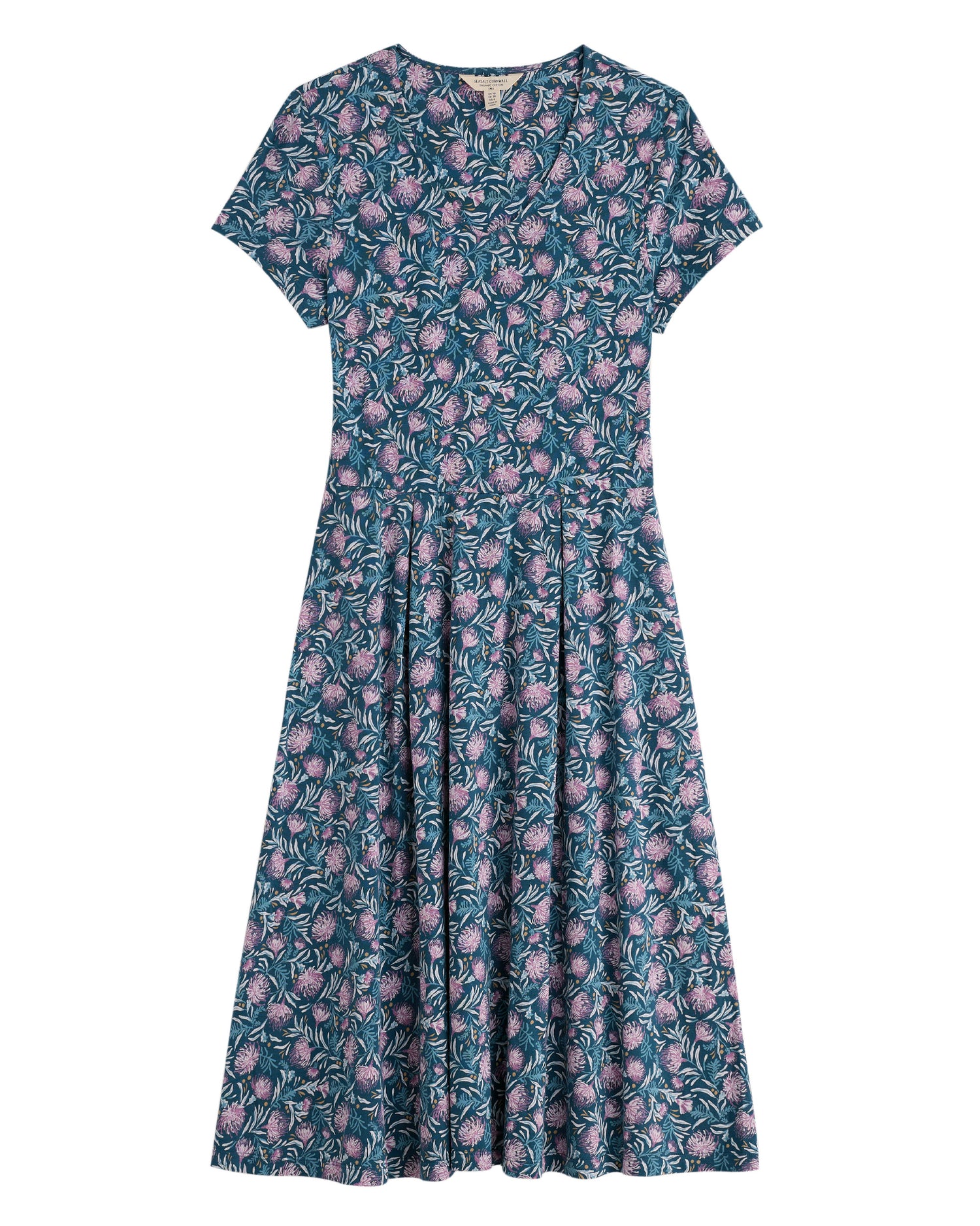 Pier View Dress - Pin Cushion Protea Storm