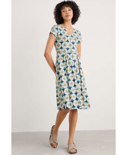 Pier View Dress - Sun Geo Poseidon