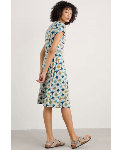 Pier View Dress - Sun Geo Poseidon