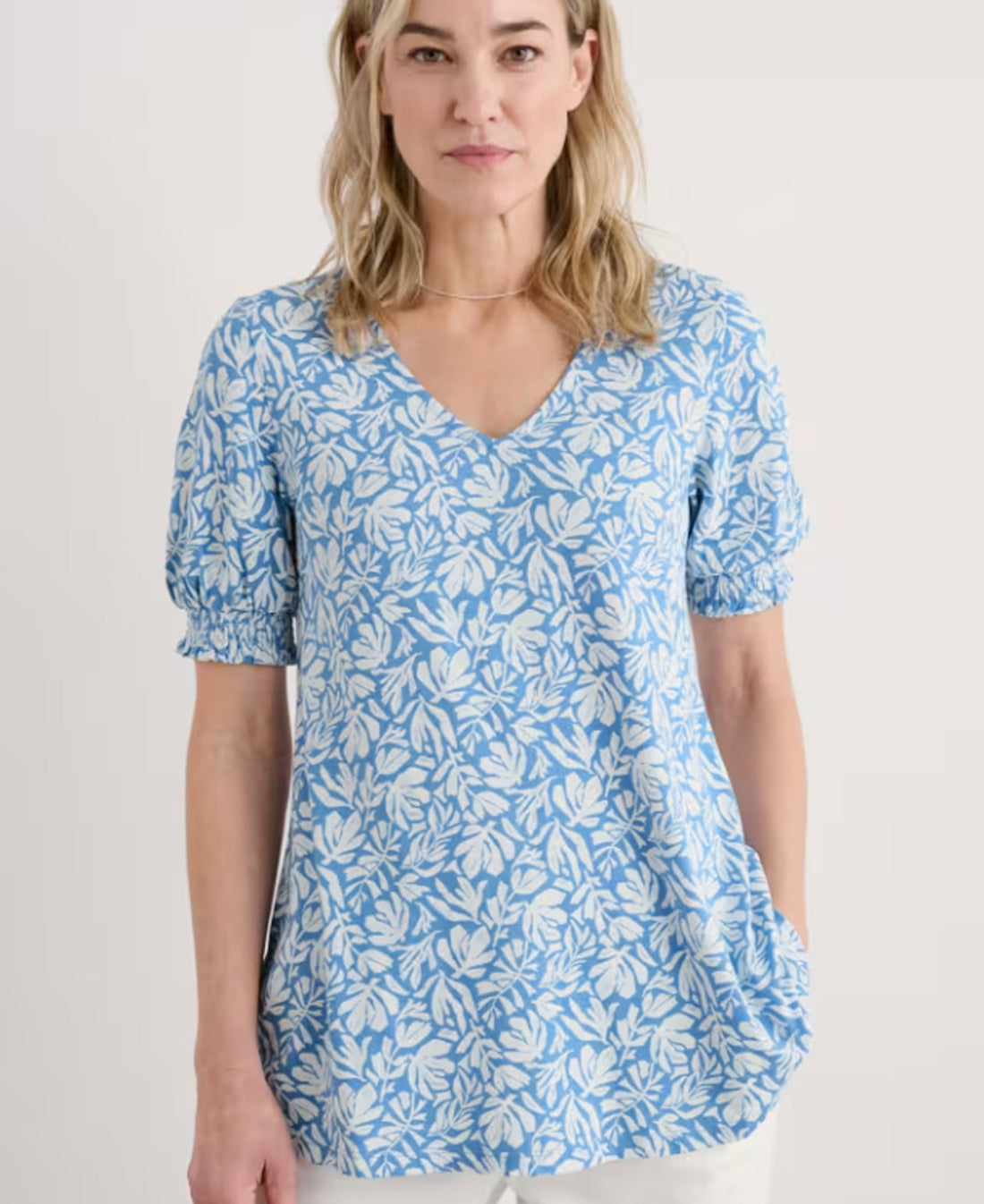 Rosehip Top - Cut Out Seaweed Clear Sky