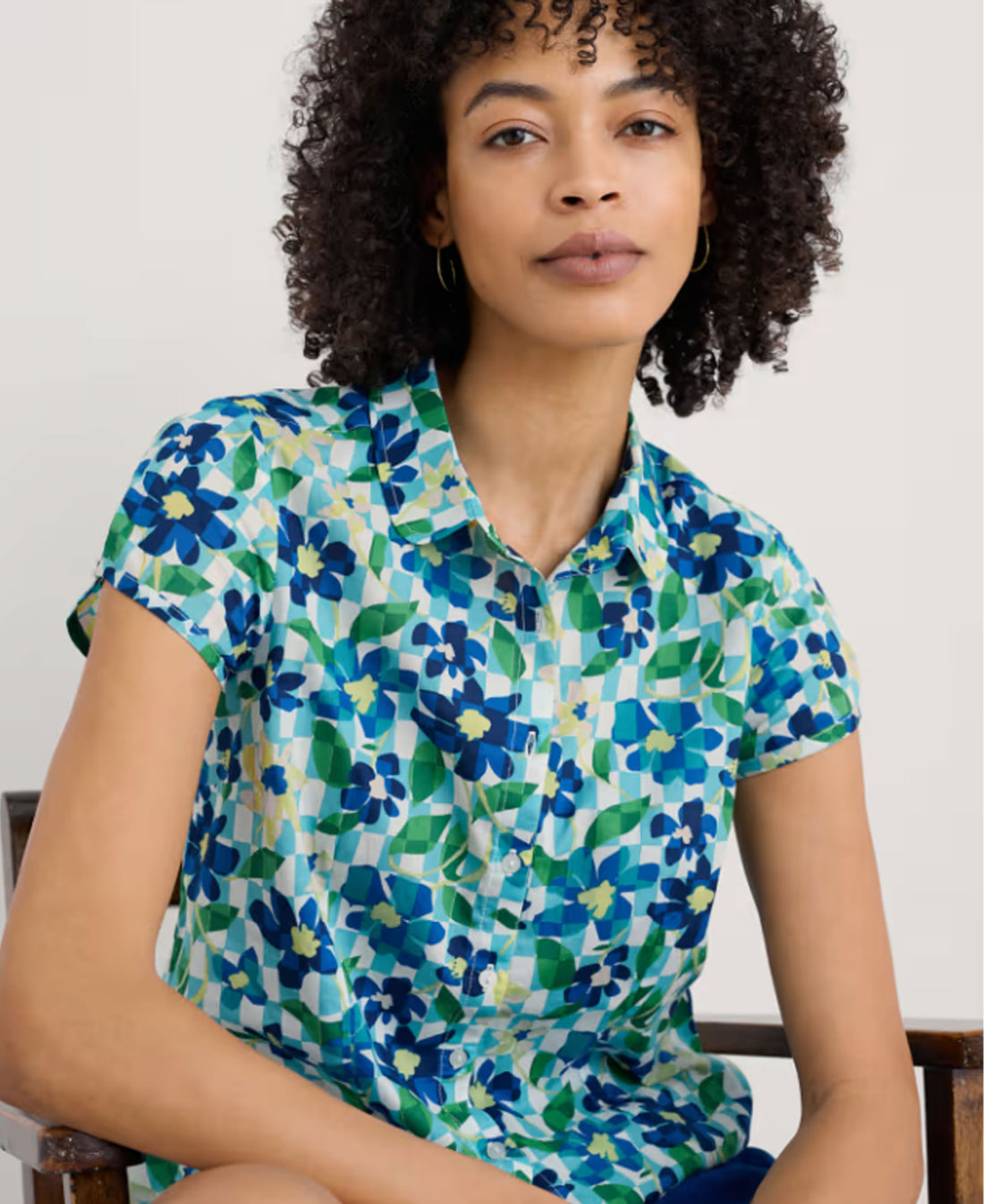 Rushmaker Shirt - Picnic Floral Chalk