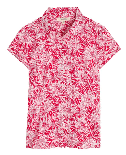 Rushmaker Shirt - Stream Flower Scarlet