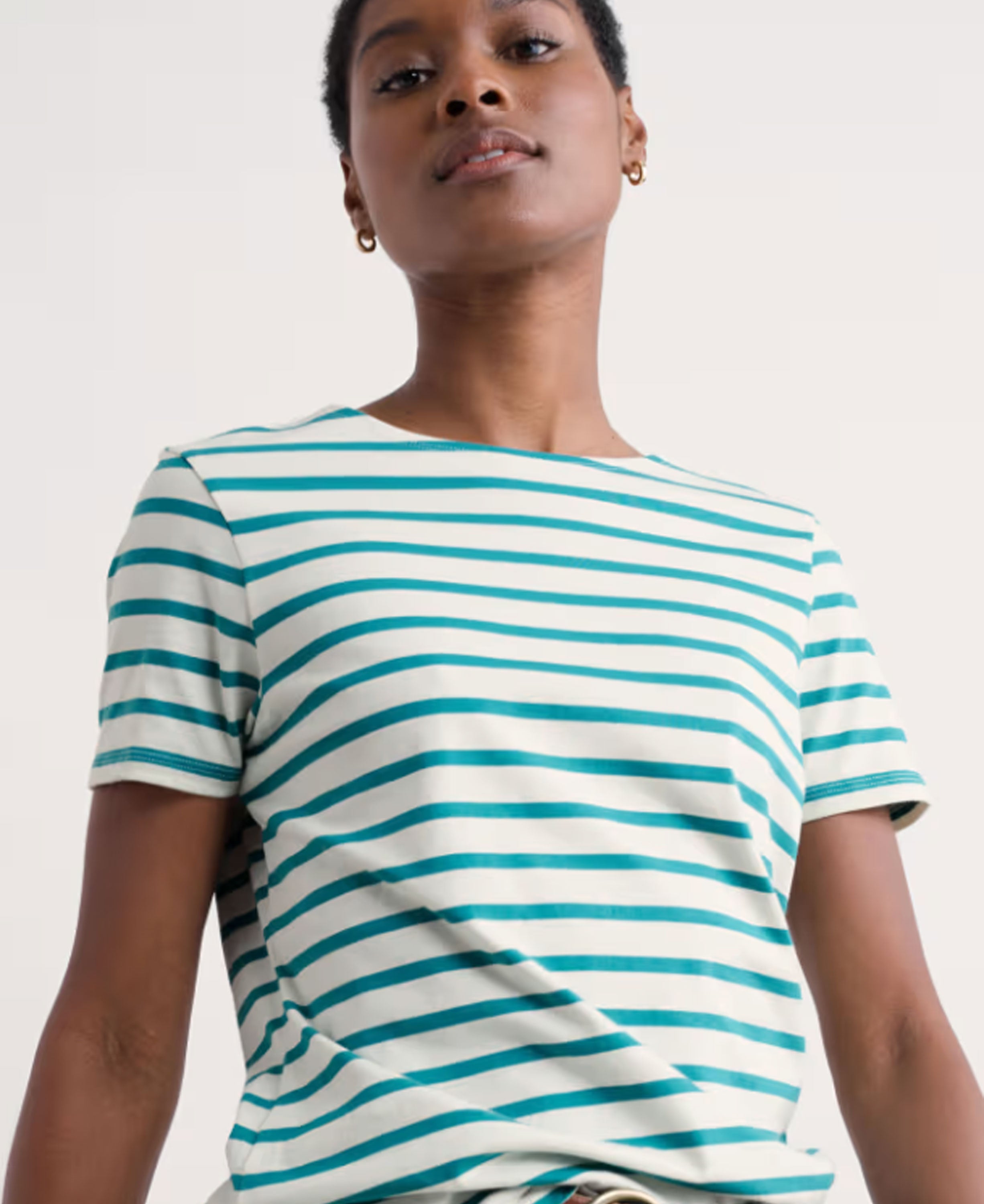 Sailor T-Shirt - Breton Chalk Tidal