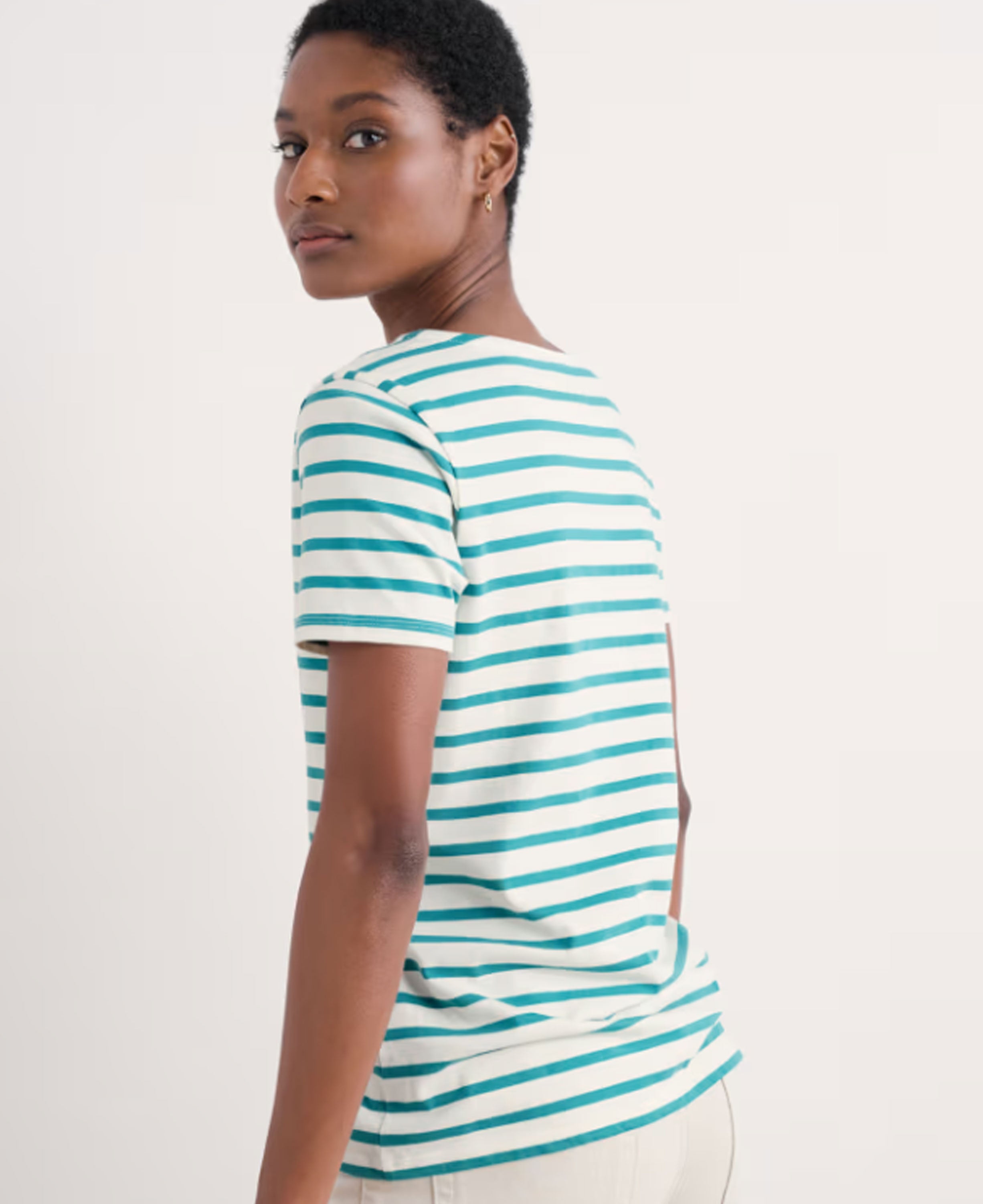 Sailor T-Shirt - Breton Chalk Tidal