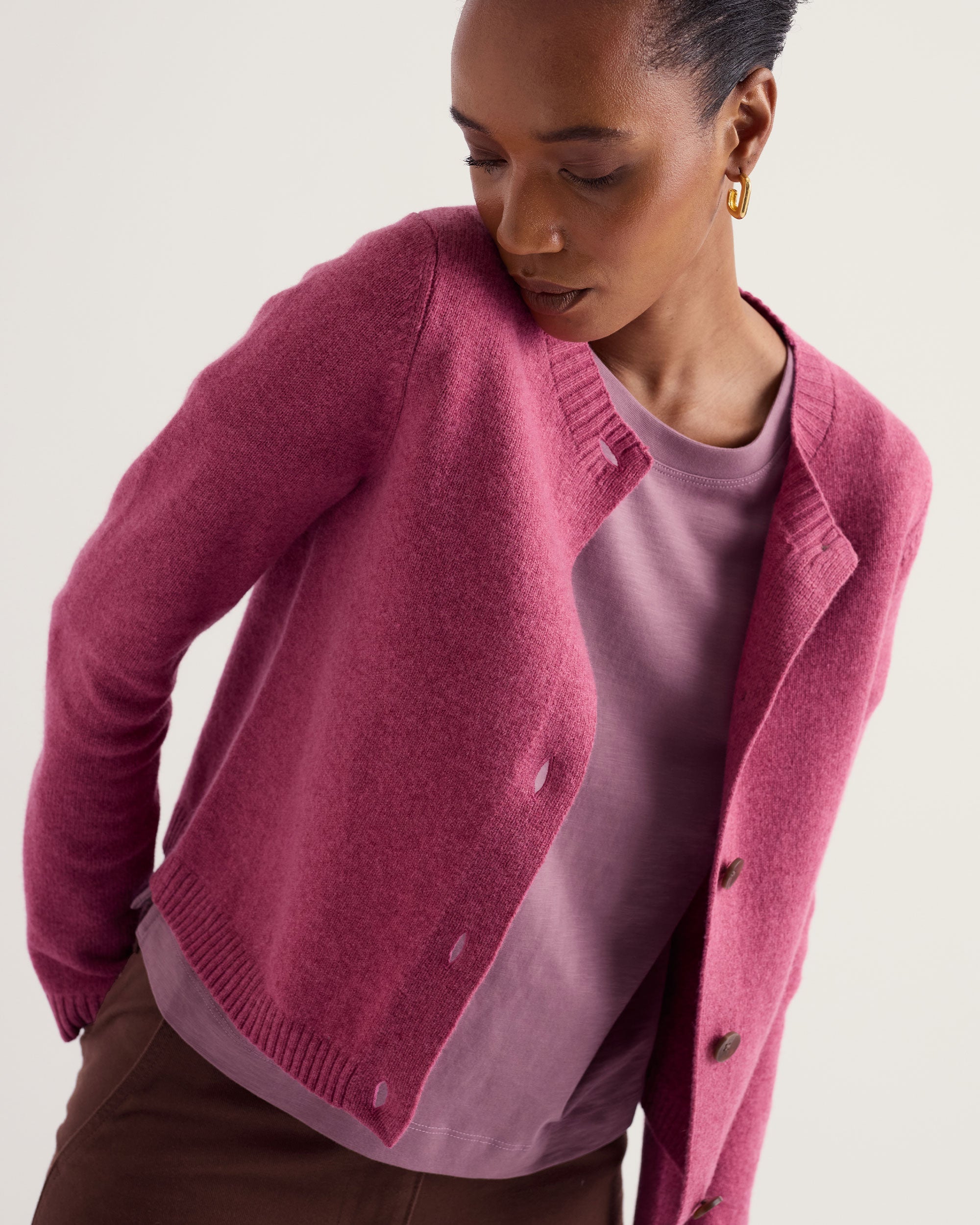 Tern Tide Cardigan - Rosa
