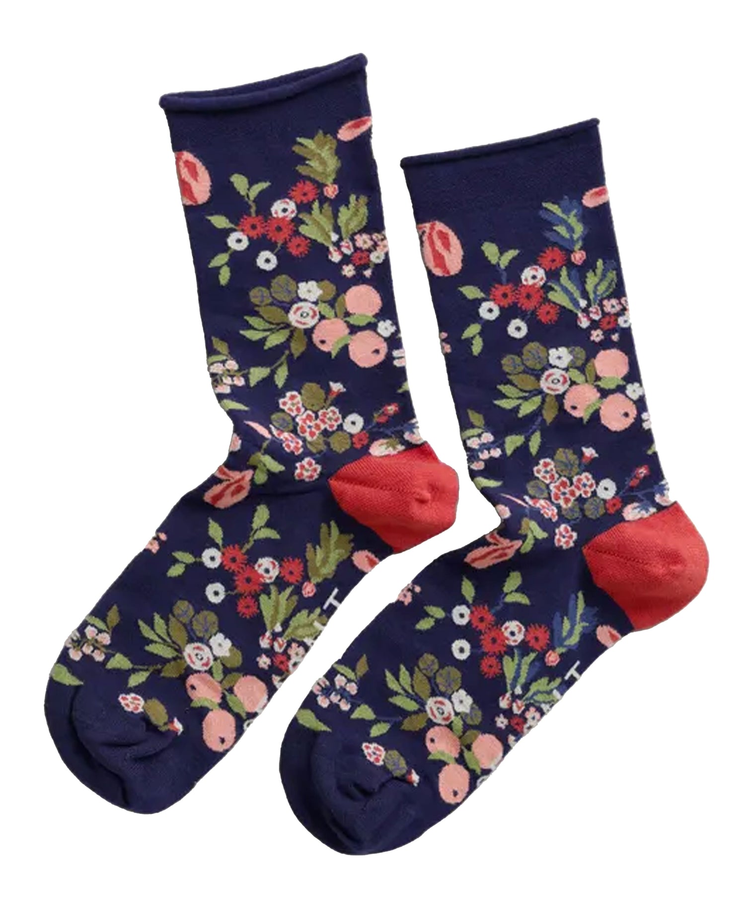 Bamboo Arty Socks - Fruits And Flowers Maritime