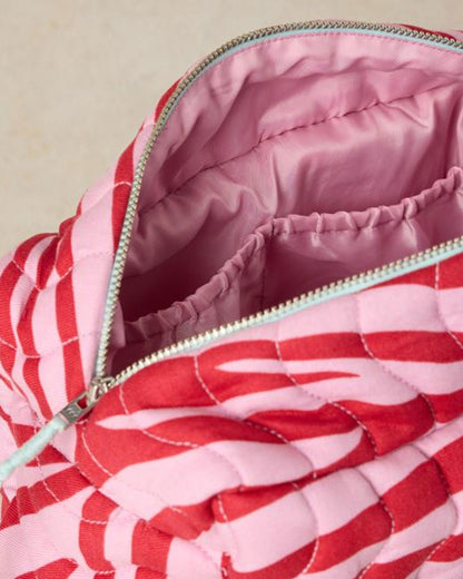 Shelby Quilted Wash Bag - Pink Multi